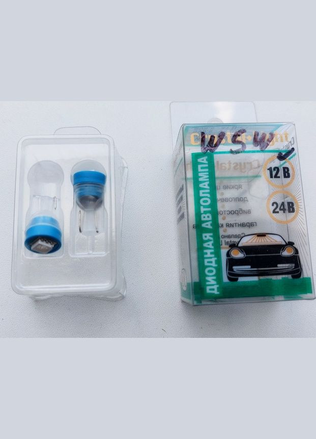 Лампа світлодіодна W5W 12V W2 1*9,5D Синій () W5W 1SMD(50/50) РВ 4086 РВ CL (317334813)