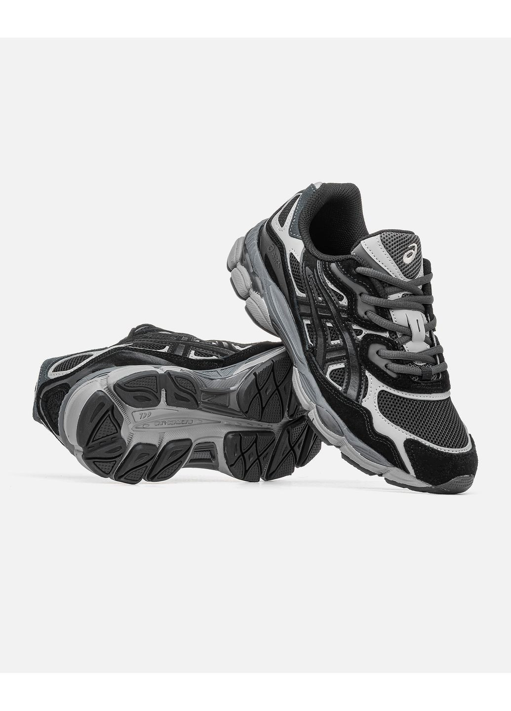 Черные демисезонные кроссовки мужские asics black No Brand Gel NYC