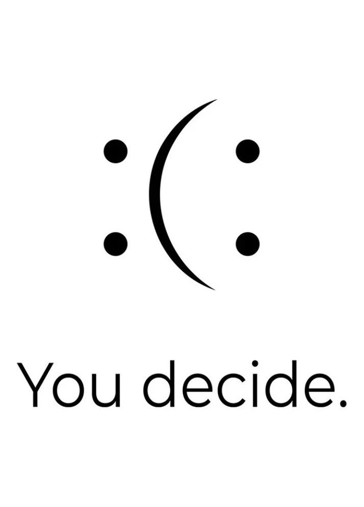 Біла футболка чоловіча біла з принтом you decide з коротким рукавом Oldcom VFT