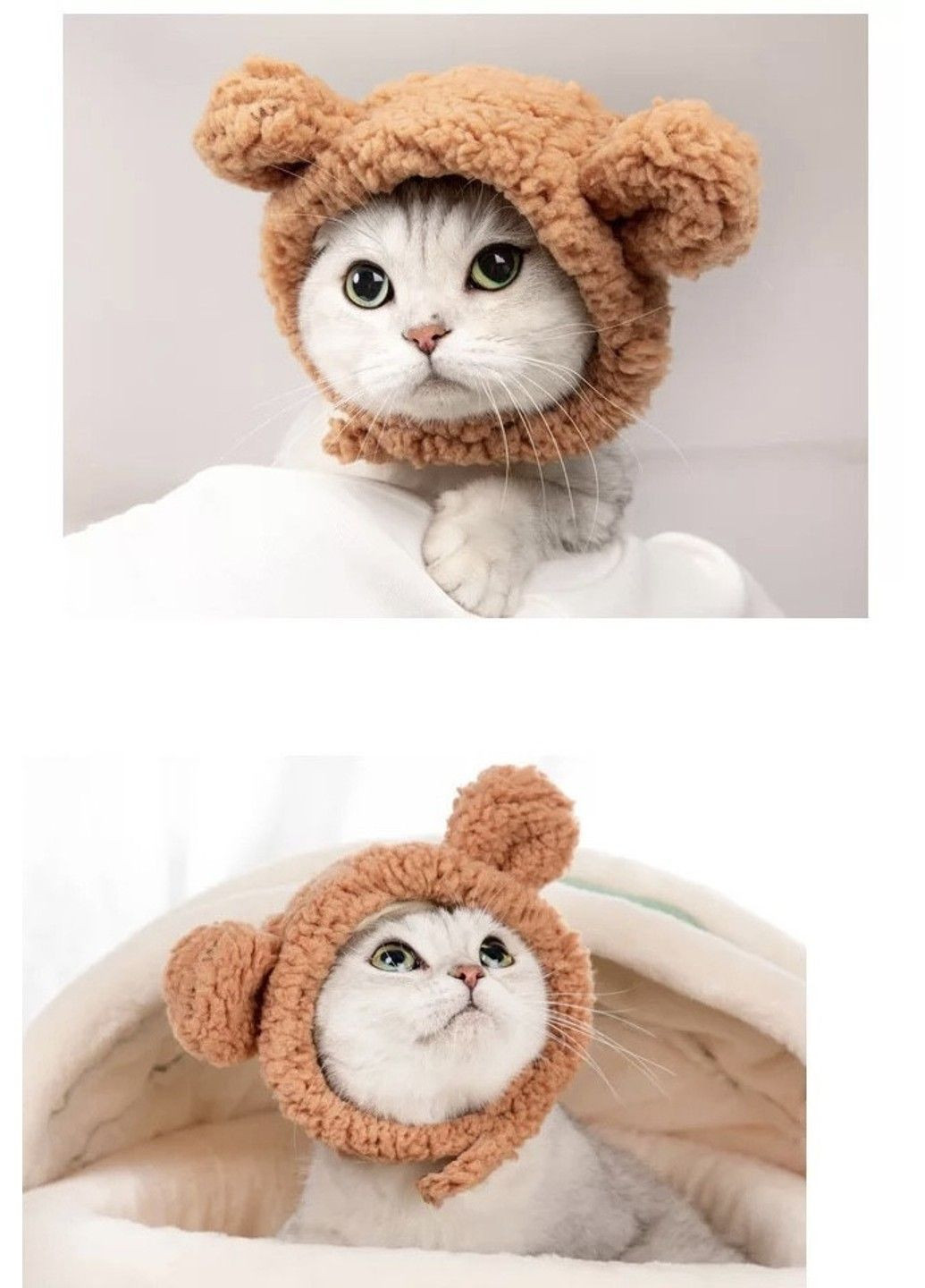 Шапка з вушками для котів і собак Brown Pet Weight 2-4.5 kg Xtep (319664403)