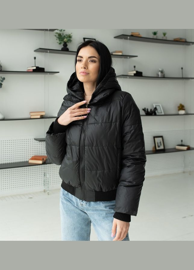 Чорна демісезонна жіноча демісезонная куртка SK