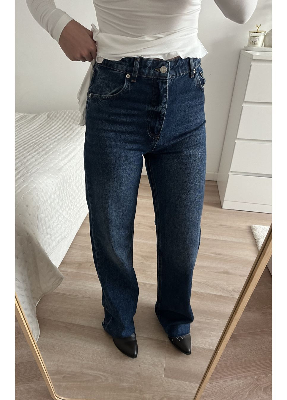 ДЖИНСЫ WIDE LEG СИНИЙ WL 584 Twice - (365590761)