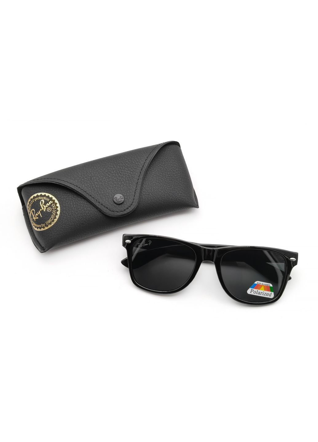 Сонцезахисні окуляри R-B polarized чорні, глянцева оправа No Brand 2140 (331294712)