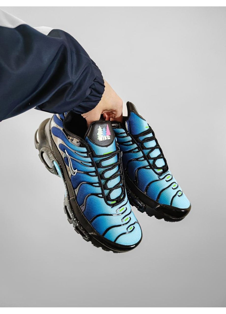 Чорні Осінні кросівки чоловічі nike air max plus tn blue найк аір макс тн плюс No Brand