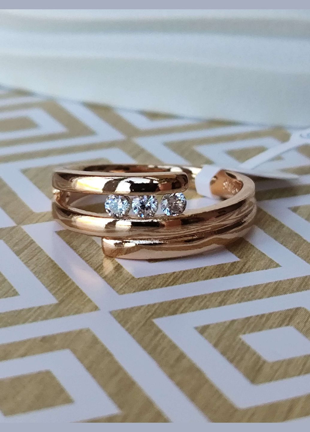 Трендовое колечко позолоченное ксюпинг xuping позолота медзолото Xuping Jewelry (337114011)