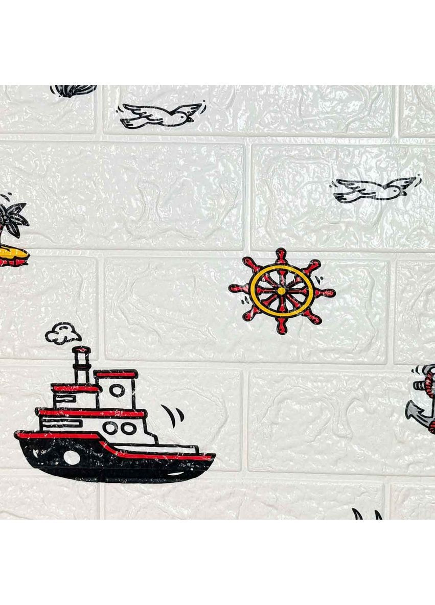 Самоклеющаяся декоративная 3D панель корабли 700x770x3 мм Loft Expert (351362829)