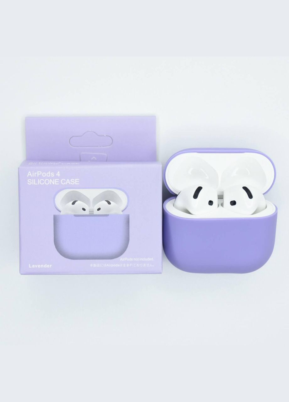 Силіконовий чохол для навушників 4 Lavender No Brand AirPods (341541087)