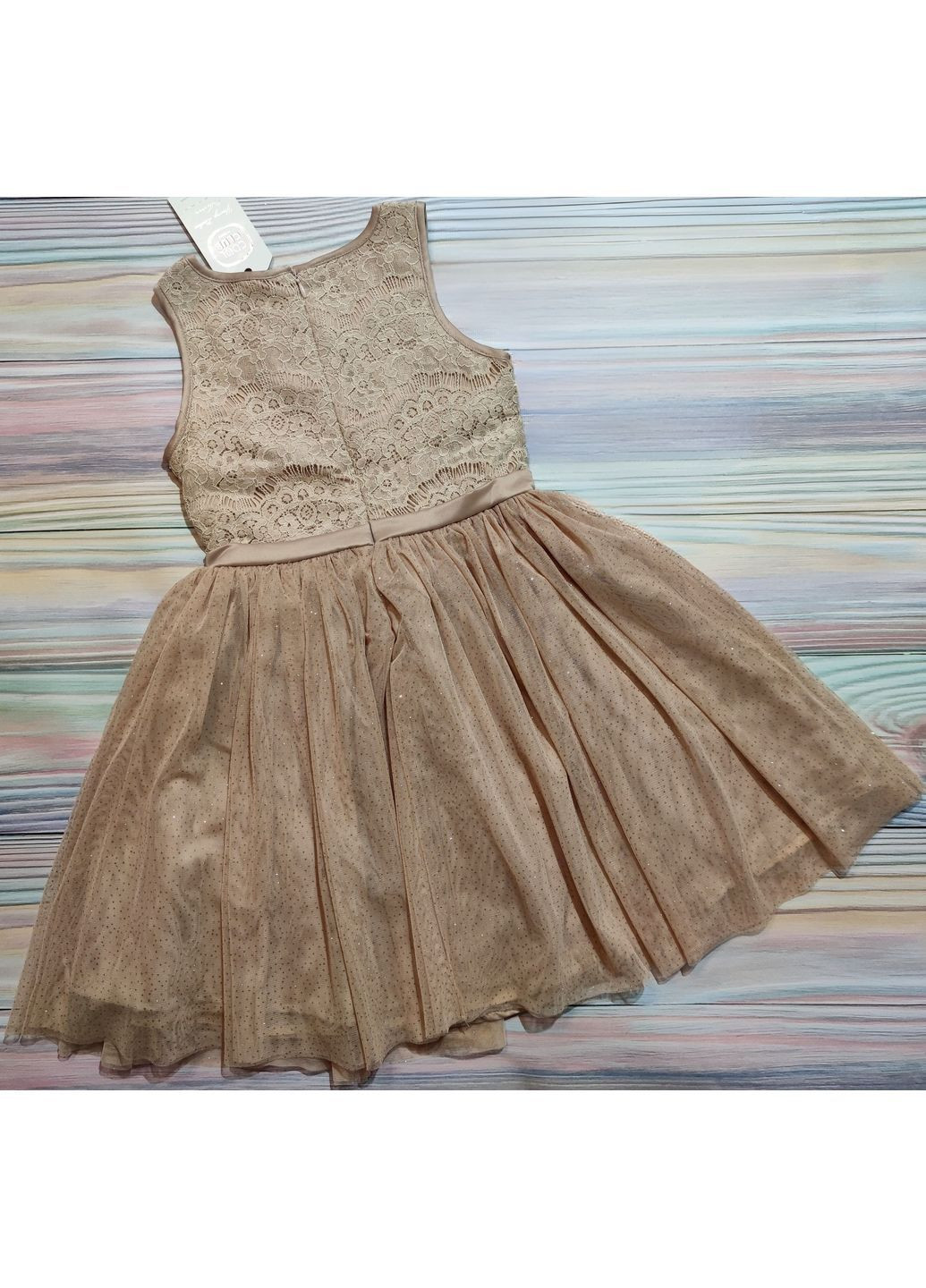 Золотиста святкова дитяча сукня 122 см золотистий, золотий Cool Club (367837529)