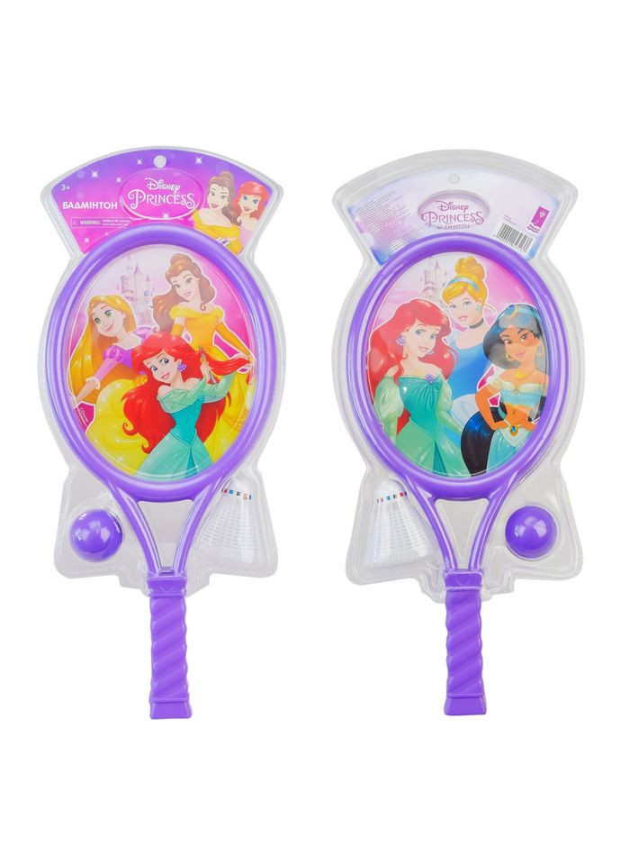 Дитячий ігровий бадмінтон "Принцеси Дісней" LR1007 воланчик, м'ячик та 2 ракетки Bambi (344391016)