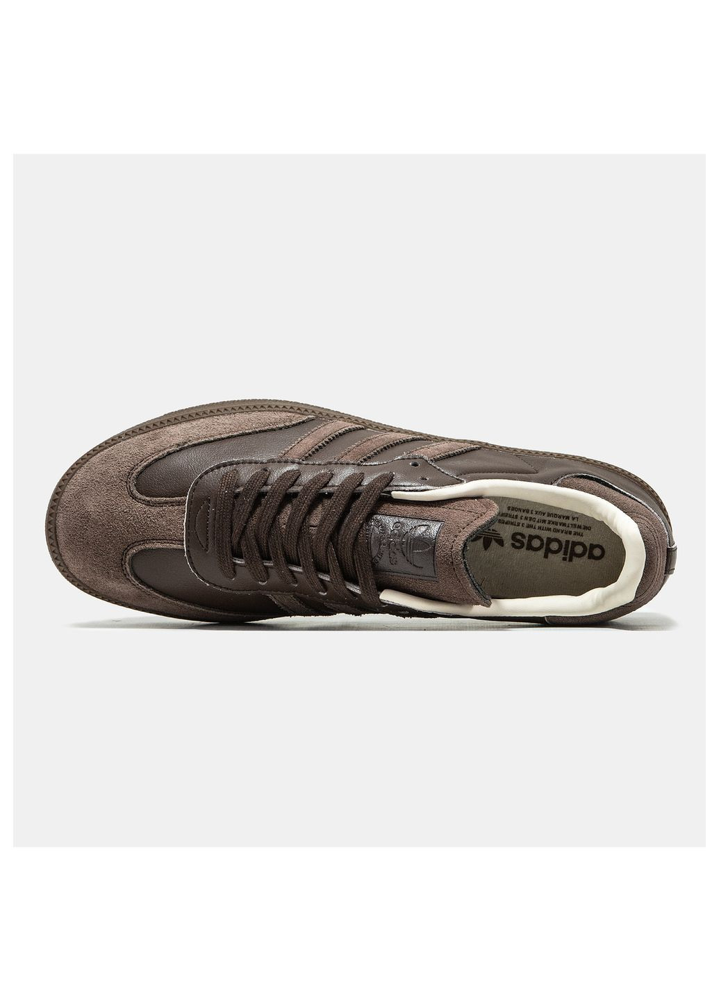 Коричневі Осінні кросівки чоловічі, в'єтнам adidas Samba Brown