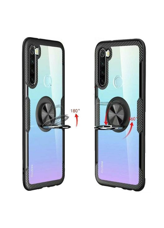 Чехол Ring Magnetic Stand для Xiaomi Redmi Note 8 - Black Primolux (262296741)