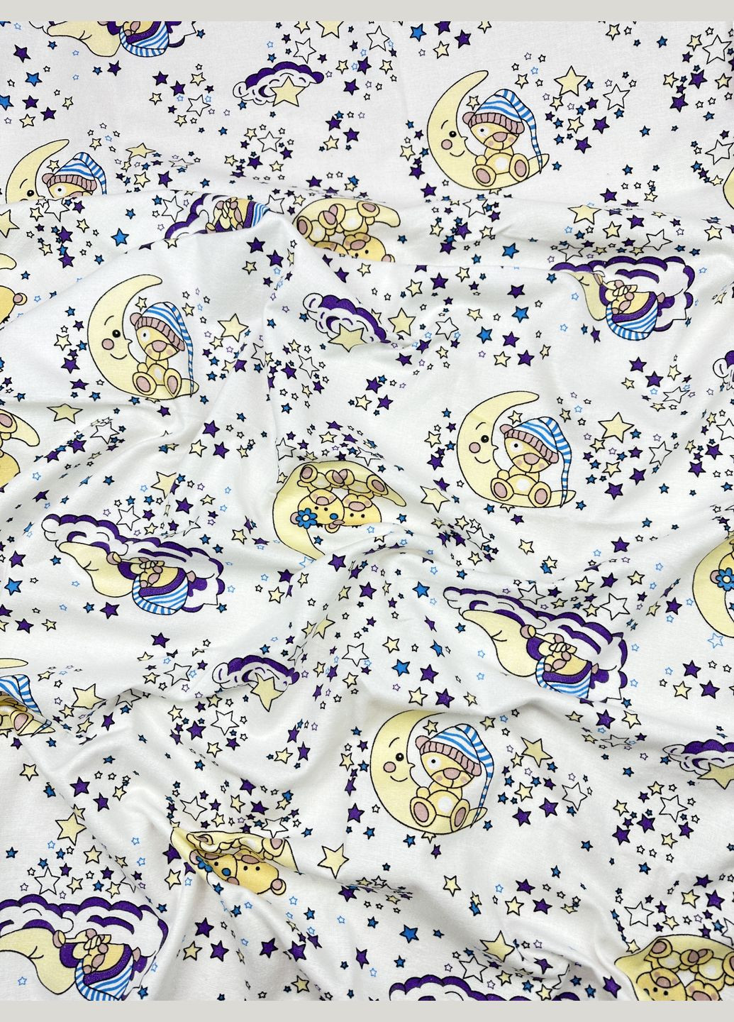 Фланелевая пеленка 110х90см Мишка на луне #33 (байка) Mommy Bag (277372153)