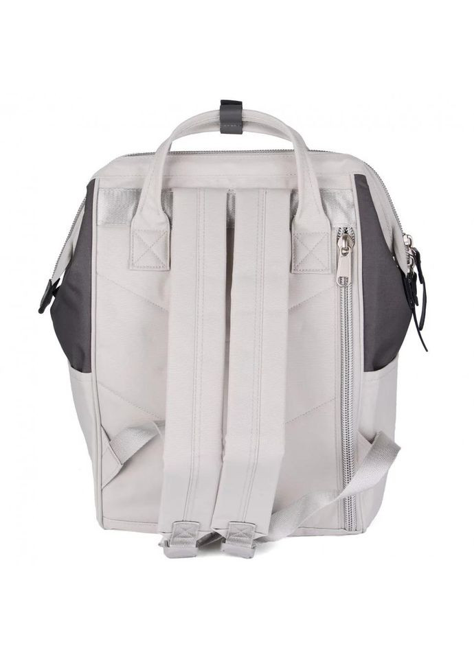 Рюкзак жіночий водостійкий текстиль 17л на 1 відділення розмір 28×40×17 см 1881-42 USB лід з темно-сірим Himawari (314808742)