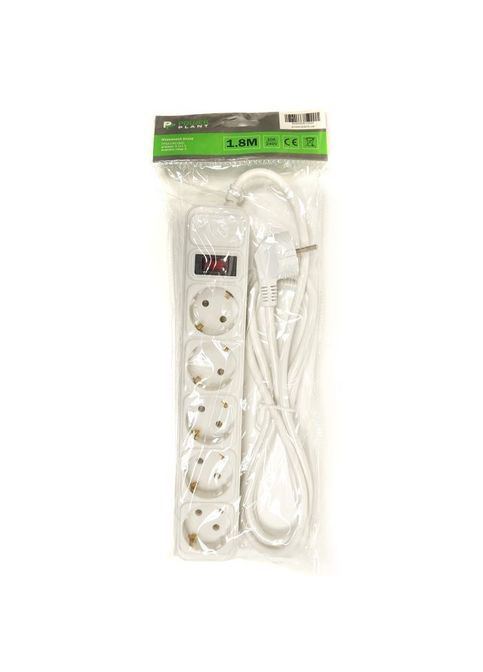 Сетевой фильтр питания 1.8 м, 5 розеток, евростандарт (JY1056/1.8) (PPSA10M18S5) PowerPlant 1.8 м, 5 розетoк, евростандарт (JY-1056/1.8) (295930084)