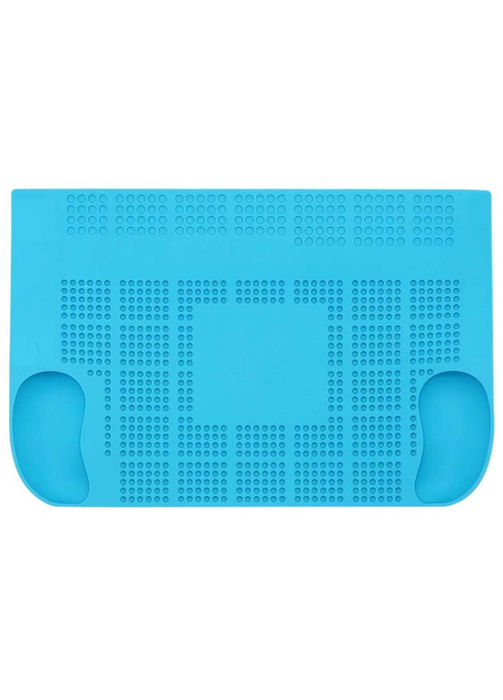 Силіконовий килимок V66D термостійкий для паяння та ремонту смартфонів, техніки / 455x300 мм Blue Mechanic (322566983)