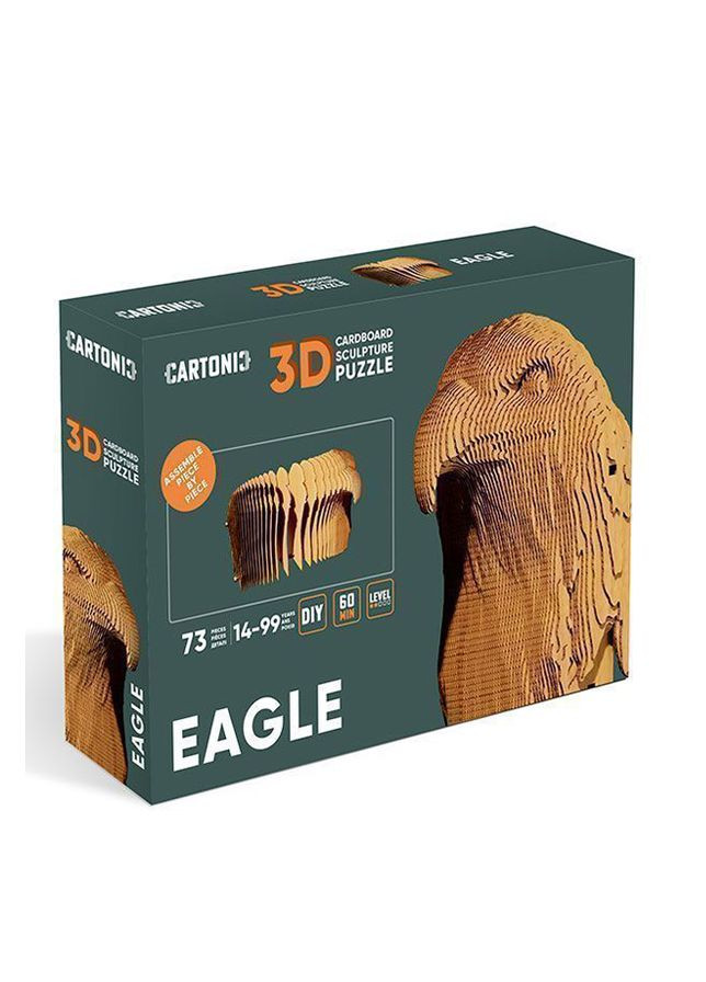 Картонный конструктор " 3D Puzzle EAGLE" цвет коричневый ЦБ-00241054 Cartonic (297060267)