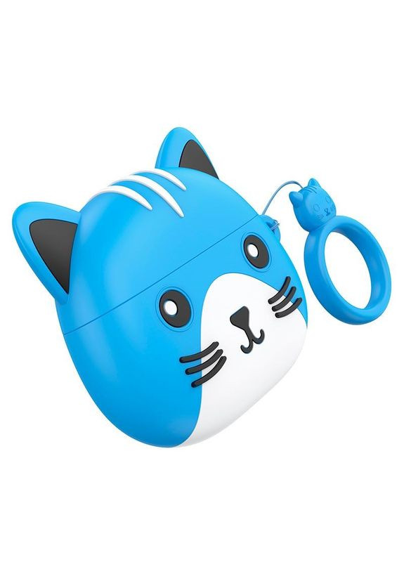 Навушники бездротові EW46 CAT блакитні Hoco (280877121)