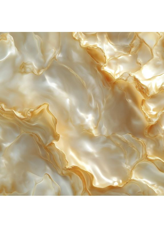 Фотофон вініловий перламутровий золото-білий мармур з глянцевою текстурою, 140x140 см, №552516 PhotoVinyl (354713236)