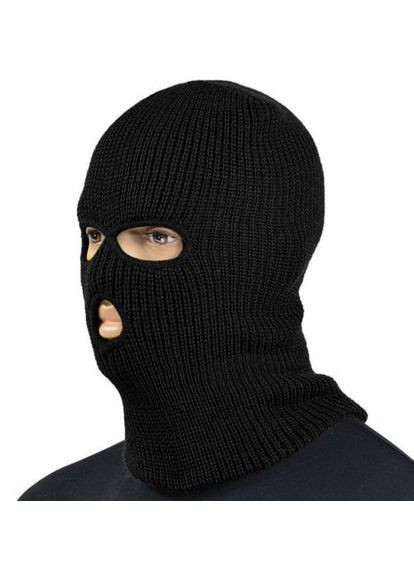 Балаклава трьохдирочна Black Mil-Tec (315822233)