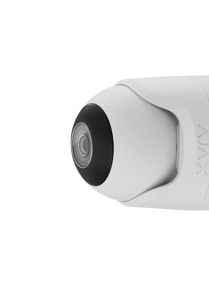 IP-камера проводная TurretCam, 5мп, 4мм, Poe, True WDR, IP 65, ИК 35м, аудио, угол обзора 75°до 85°, купольная, белая Ajax (314748382)