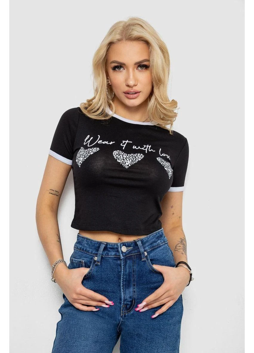 Футболка-топ жіноча з принтом,, 244R504 Ager - (380847438)