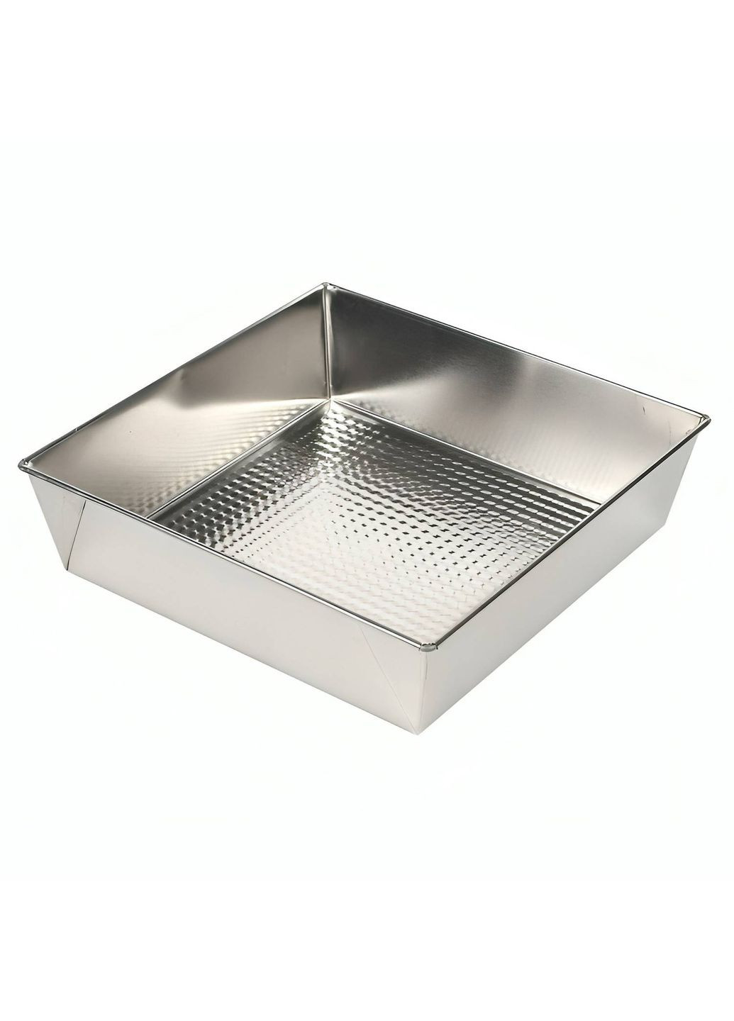 Деко гофроване форма для випікання квадратна багаторазова з рифленим дном 27х25х5.7 см SNB (314459772)