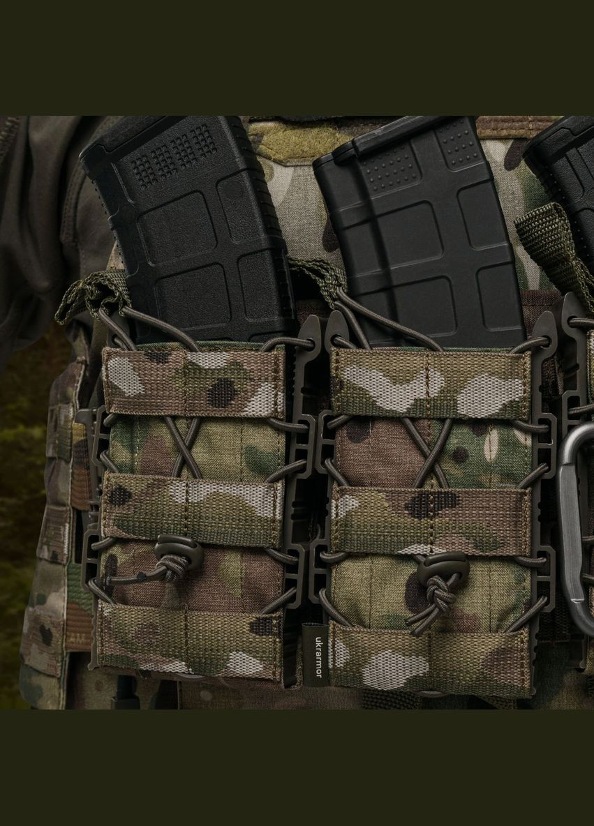 Подсумок одинарный пластиковый для магазина АК/AR. Мультикам Ukrarmor (333722013)