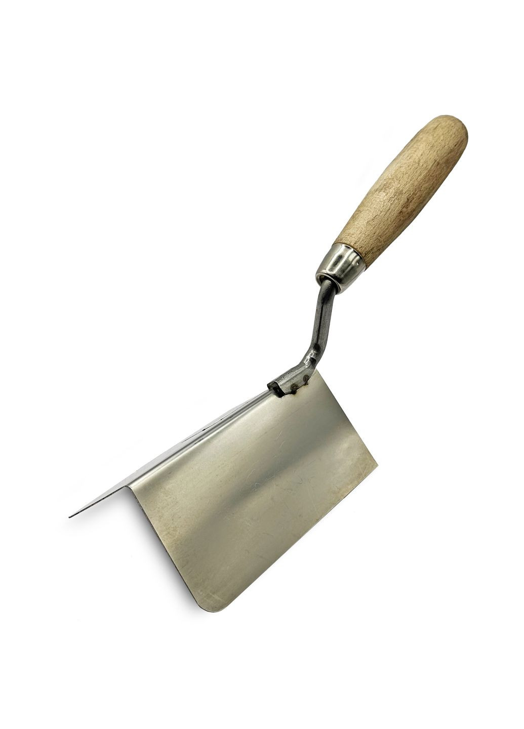 Кельма угловая нержавеющая наружная ручка деревянная WoffMann (339669035)