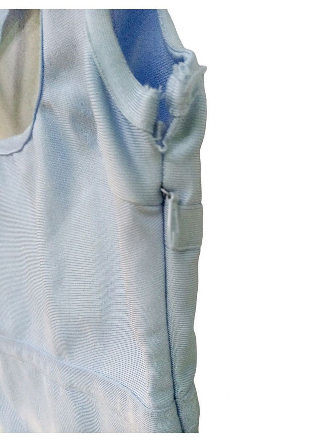 Голубое кэжуал платье с микро-дефектом Missguided однотонное