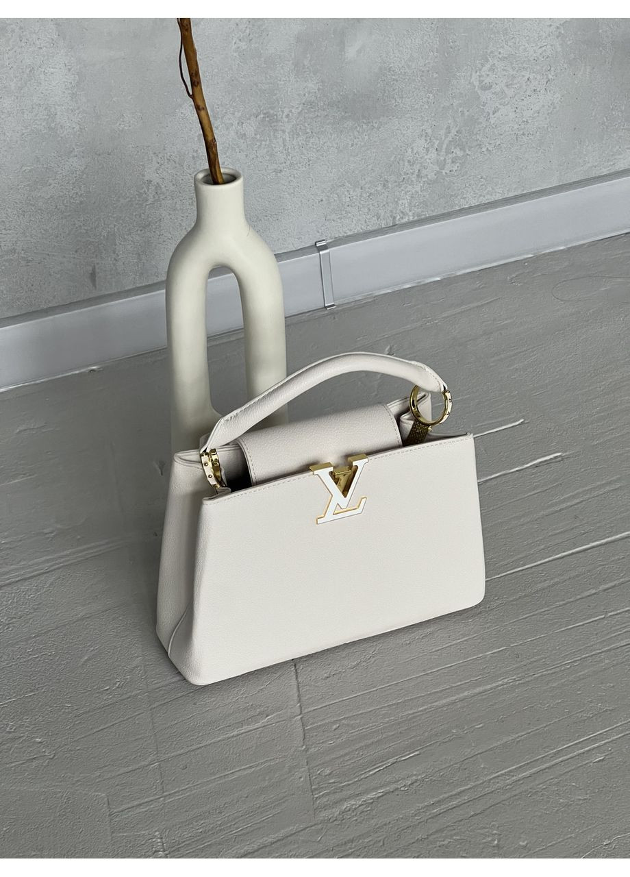 Жіноча сумка Capucines через плече білий класичний No Brand (369935578)