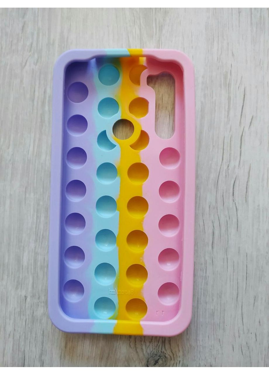 Чохол Pop it для Redmi Note 8 / Note 8T Попіт антистрес силіконовий кольоровий Xiaomi (360896995)