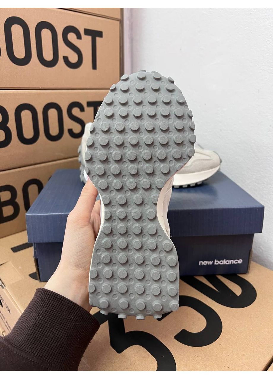 Сірі Осінні кросівки чоловічі new balance 327 white / grey baby нью беланс 327 No Brand