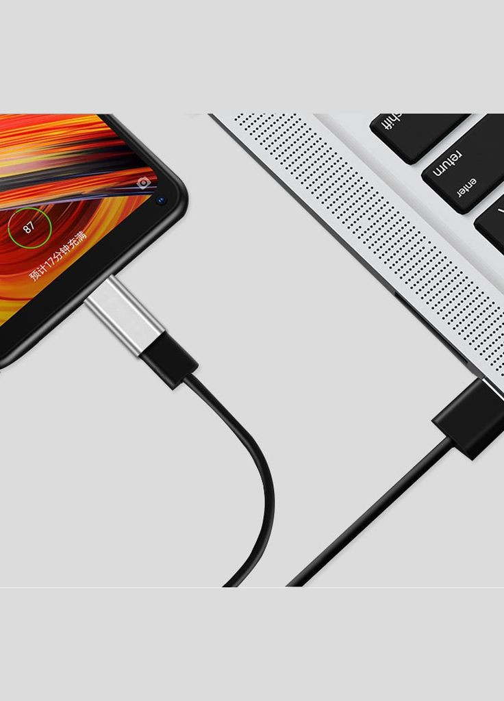 Адаптер Переходник TypeC-мама на microUSB Black (6151884324) GT (316093754)