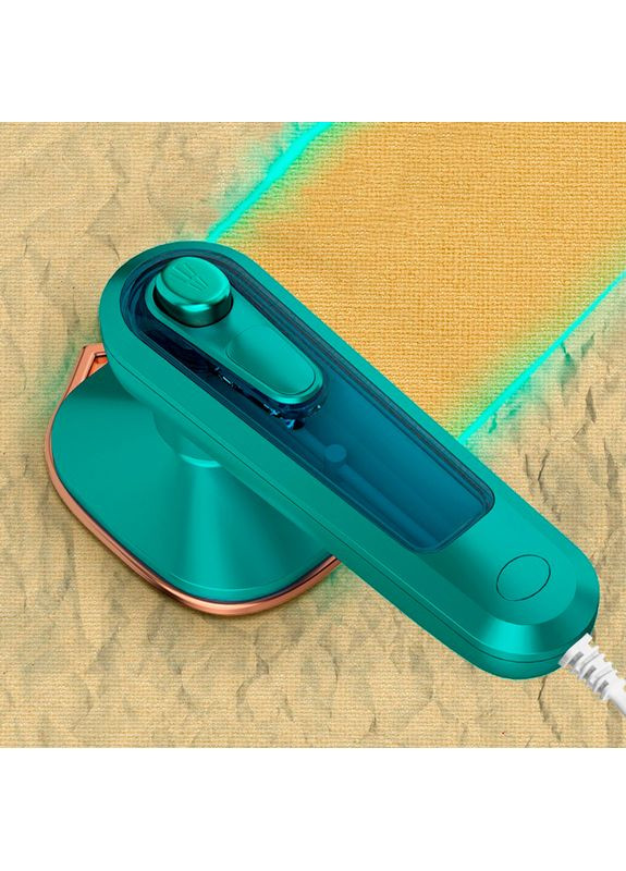 Портативный паровой утюг ручной отпариватель 0.06л 30Вт Steam Iron C020 Green Lesko (350349385)