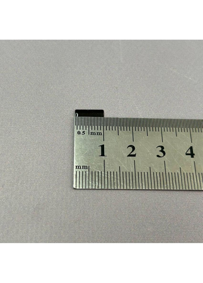 10г - металлостразы термоклеевые, прямоугольник 3х10 мм - черный Plus-plus (352744767)