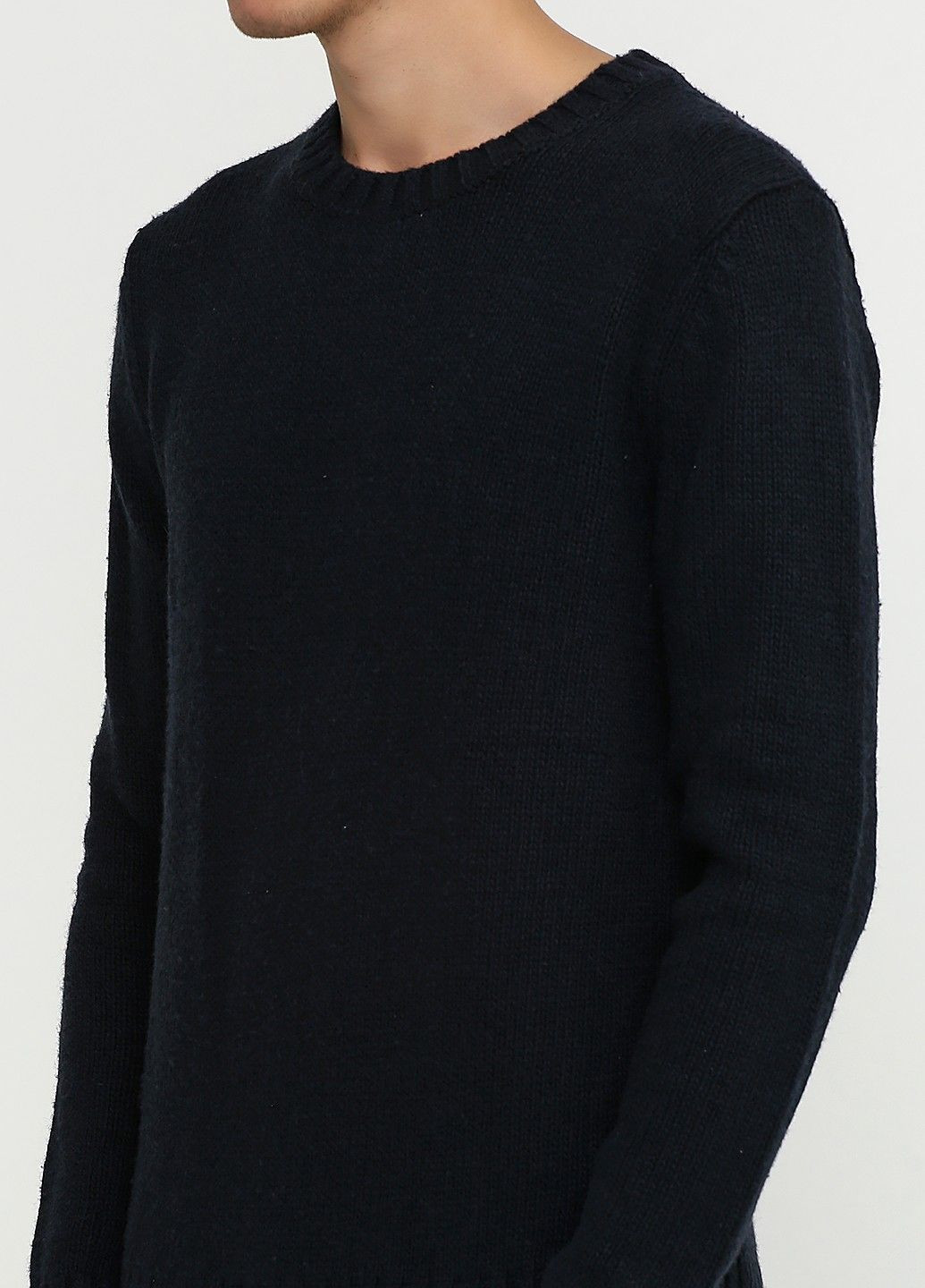 Темно-синій демісезонний светр чоловічий - светр af4574m Abercrombie & Fitch
