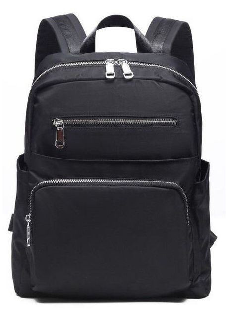 Городской рюкзак нейлоновый с множеством карманов для ноутбука и учебы черный (sku_14808) No Brand (329860300)