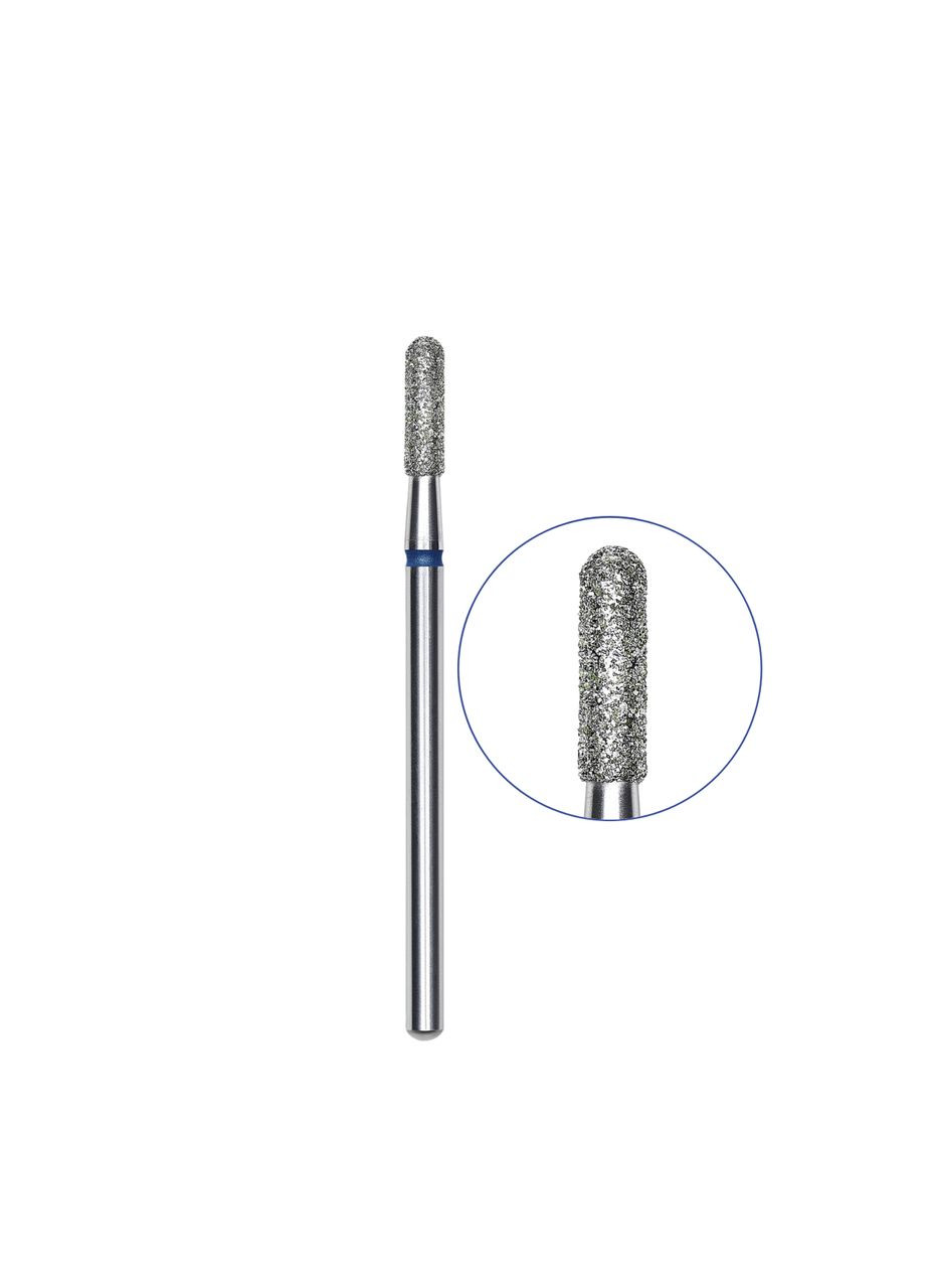 Фреза для маникюра цилиндр закругленный диаметр 2,3 мм синяя Pro Expert FA30B023/8 / рабочая часть 8 Staleks (302725269)