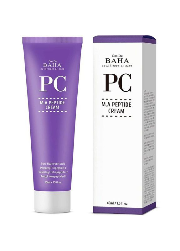 Cos De Baha Пептидний зволожуючий крем проти зморшок M.A. Peptide Cream 45 ml — Крем, Південна Корея (358500455)