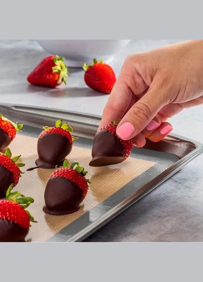 Силиконовый коврик для выпечки и раскатки 40*30 см Графит No Brand (366023706)