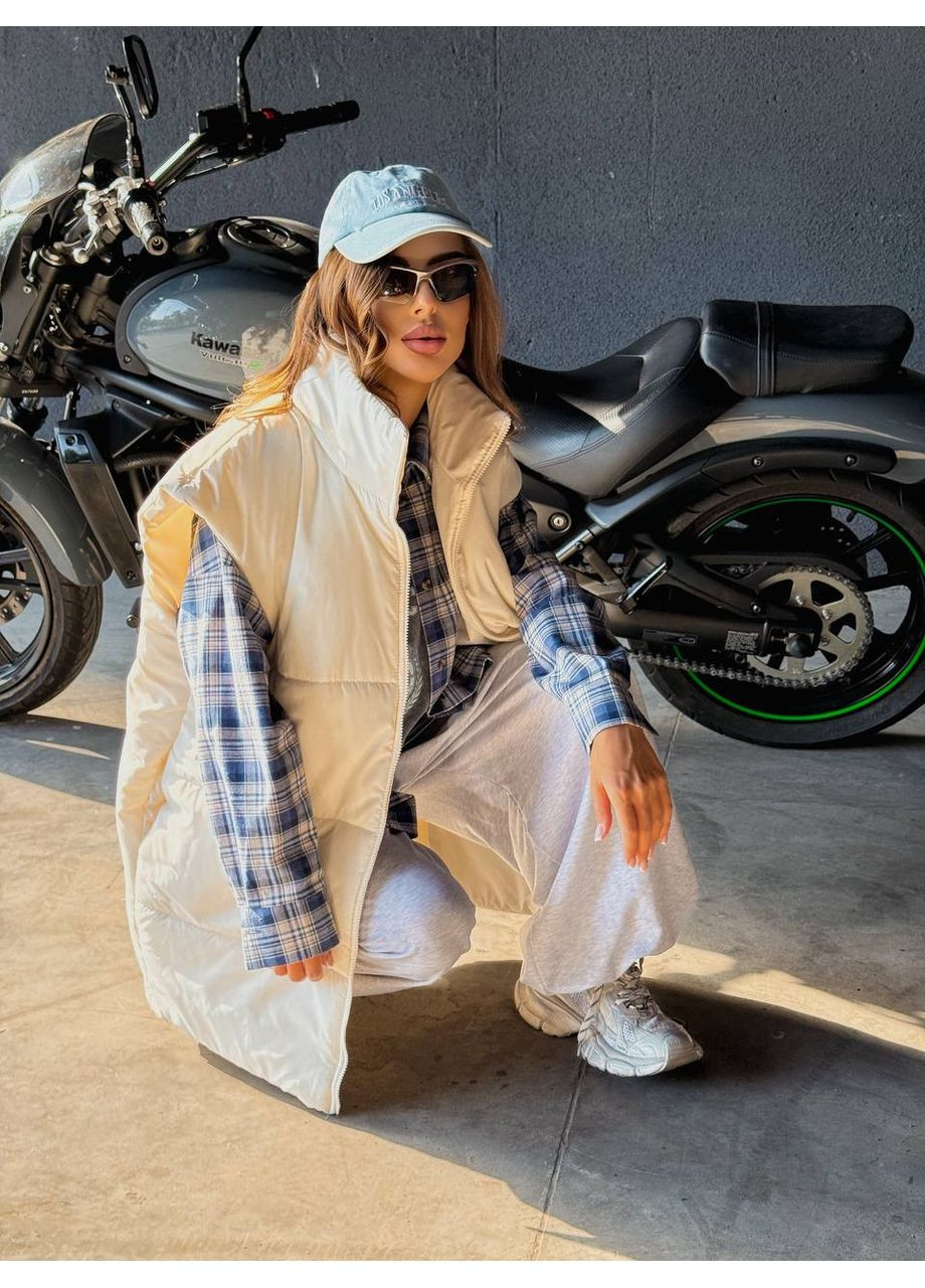 🖤 Жилетка оверсайз из плащевки Эмми + силикон 250 – Размерная сетка в описании 🔝 DK/DL Мода без кордонів (360797811)