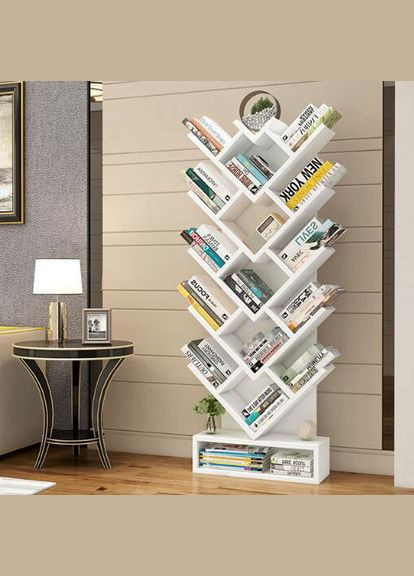 Книжный стеллаж из дерева Рембрант 5 зефир (КПС-500320) No Brand (328081750)