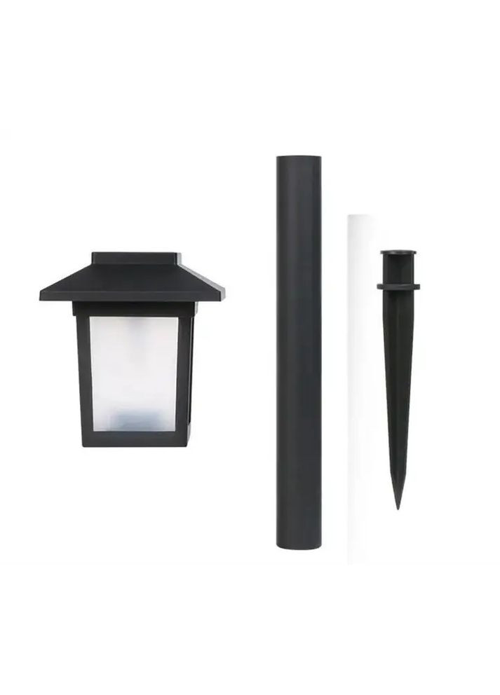 Садовый фонарь на солнечной батарее Квадрат LED 26 см 6 WW Белый теплый Erston (363832206)