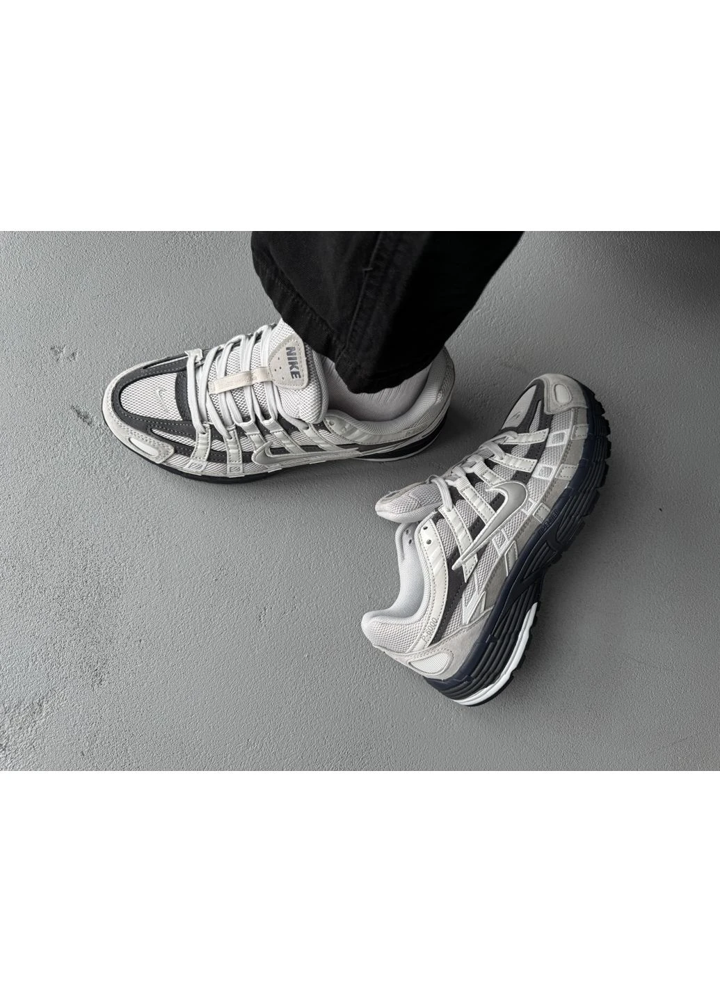 КРОССОВКИ ЖЕНСКИЕ NIKE P-6000 PHOTON DUST ANTHRACITE НАЙК П-6000 No Brand комбинированные демисезоны (391063659)