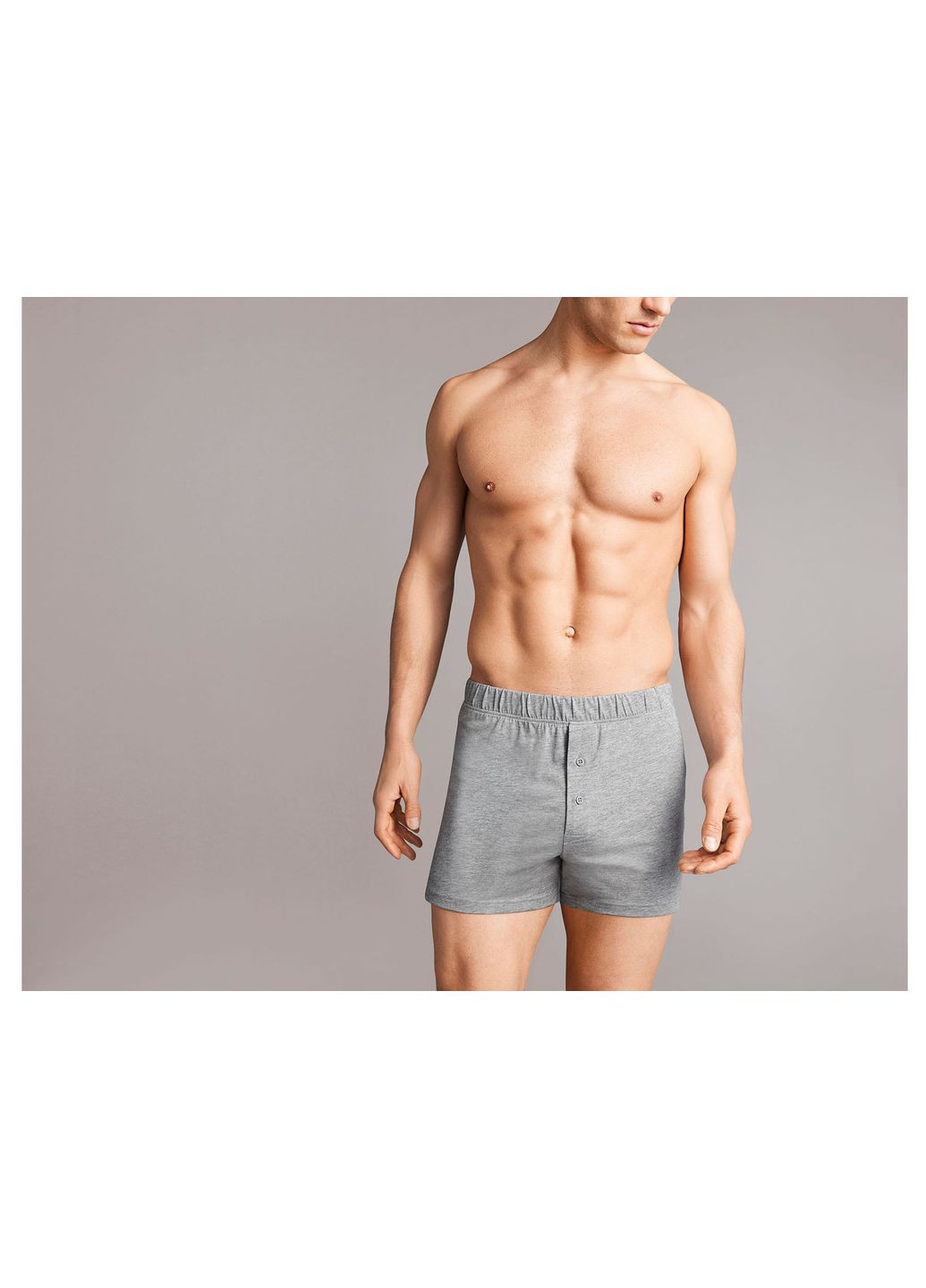 Труси-шорти для чоловіка Lenzing 417608-1 сірий Livergy Боксеры (325905633)