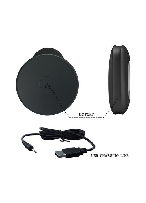 Силіконова Анальна Пробка з Потужним Вібратором 11 см з Пультом Управління та USB зарядкою LyBaile (317748008)