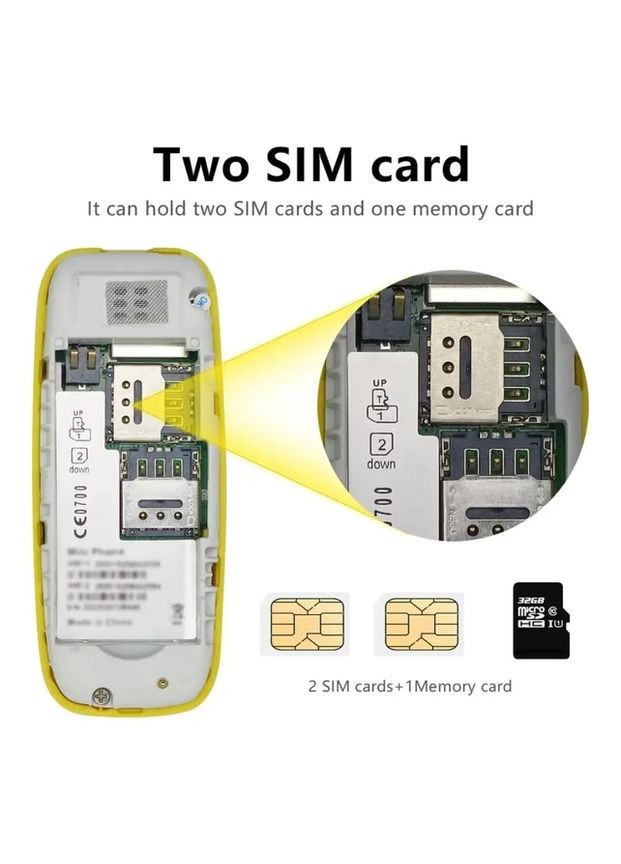 Міні-телефон SERVO BM10 Blue з Dual SIM, Bluetooth - Компактний мобільний China (368882697)