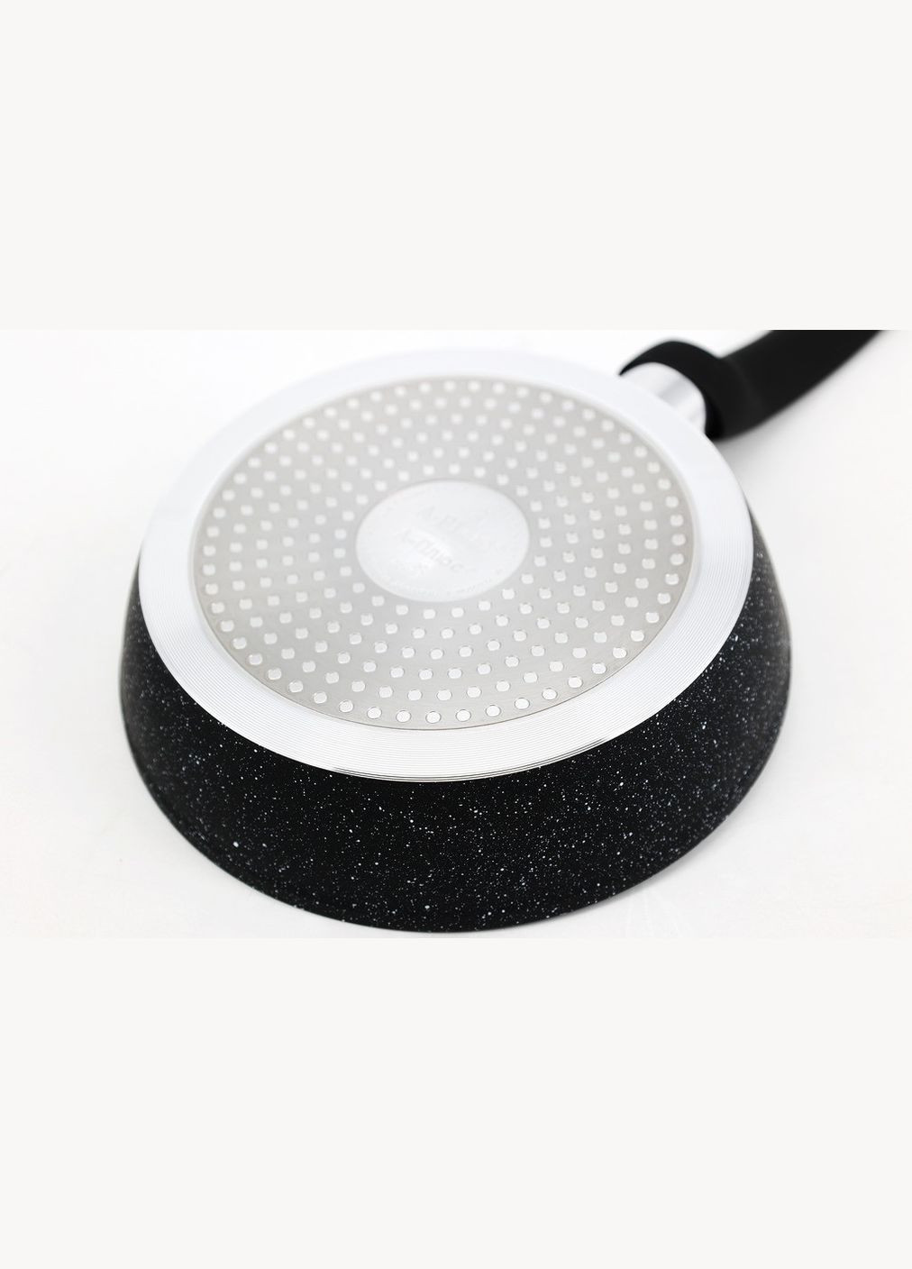 Сковорода глубокая мраморная 20 см с крышкой A-Plus 3008 А-Плюс (335978556)