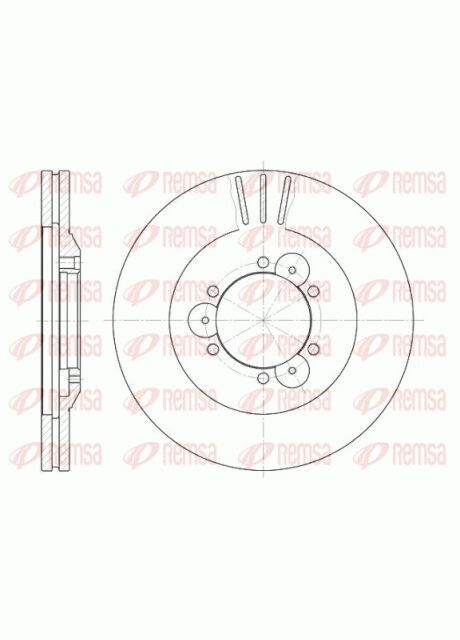 Диск тормозной OPEL FRONTERA передн., вент. (пр-во ) 6560.10 Remsa (366187197)