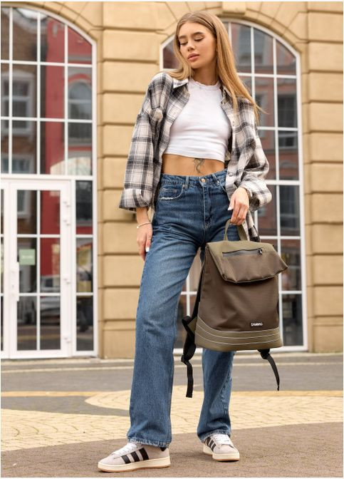 Жіночий рюкзак Rene Balance хакі Sambag (302519052)